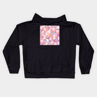 polychrome pentagon flow in pink, violet and light blue Kids Hoodie